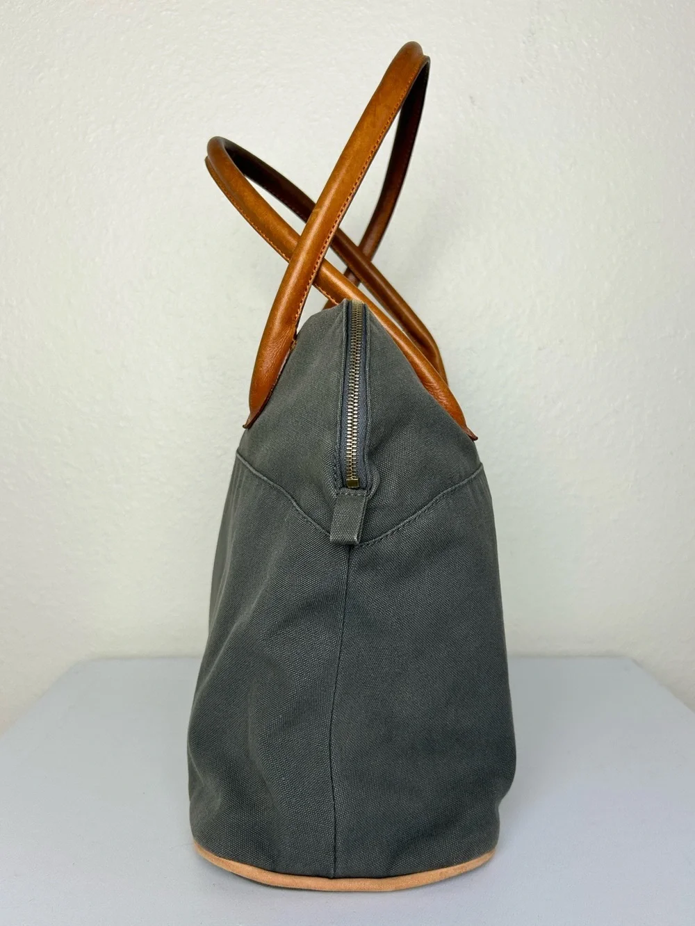 Hermès Bolide 31 Canvas Trousse — Customized Tote, Added Leather Handles